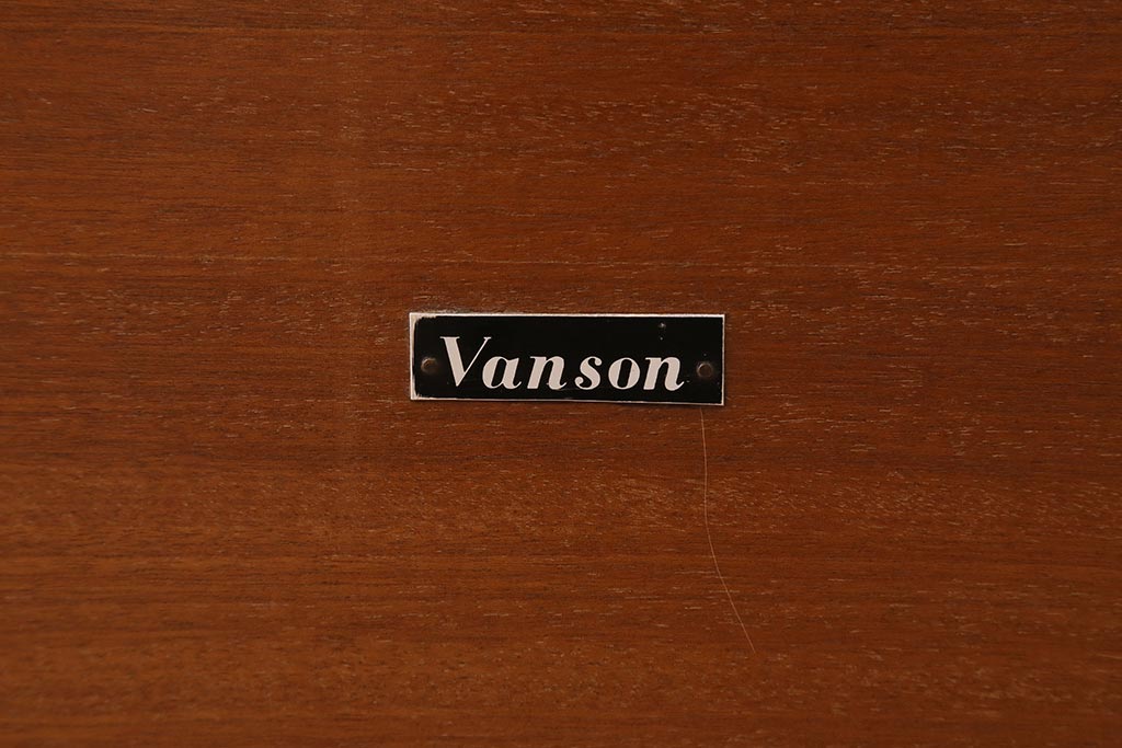 ヴィンテージ家具　イギリスビンテージ　Vanson　チーク・ブナ材　北欧スタイルのエクステンションテーブル(ダイニングテーブル)(R-043353)
