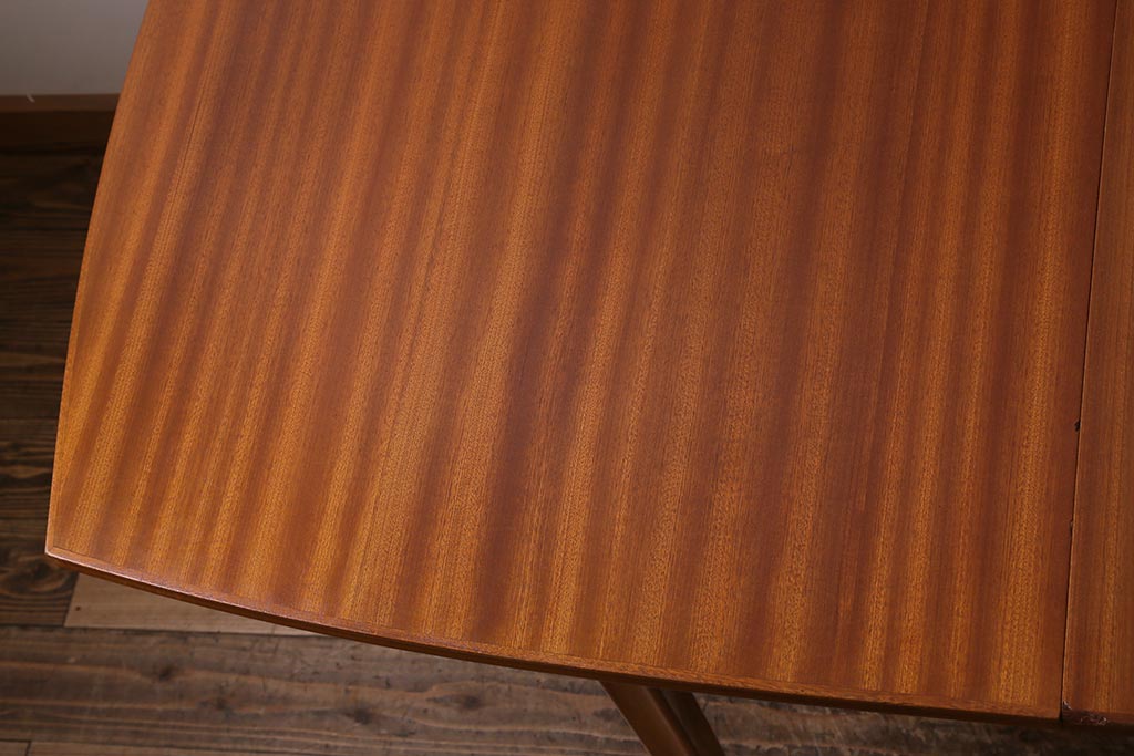 ヴィンテージ家具　イギリスビンテージ　Vanson　チーク・ブナ材　北欧スタイルのエクステンションテーブル(ダイニングテーブル)(R-043353)