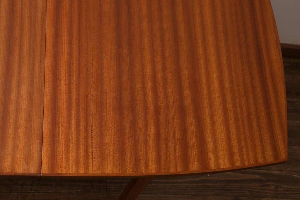 ヴィンテージ家具　イギリスビンテージ　Vanson　チーク・ブナ材　北欧スタイルのエクステンションテーブル(ダイニングテーブル)(R-043353)