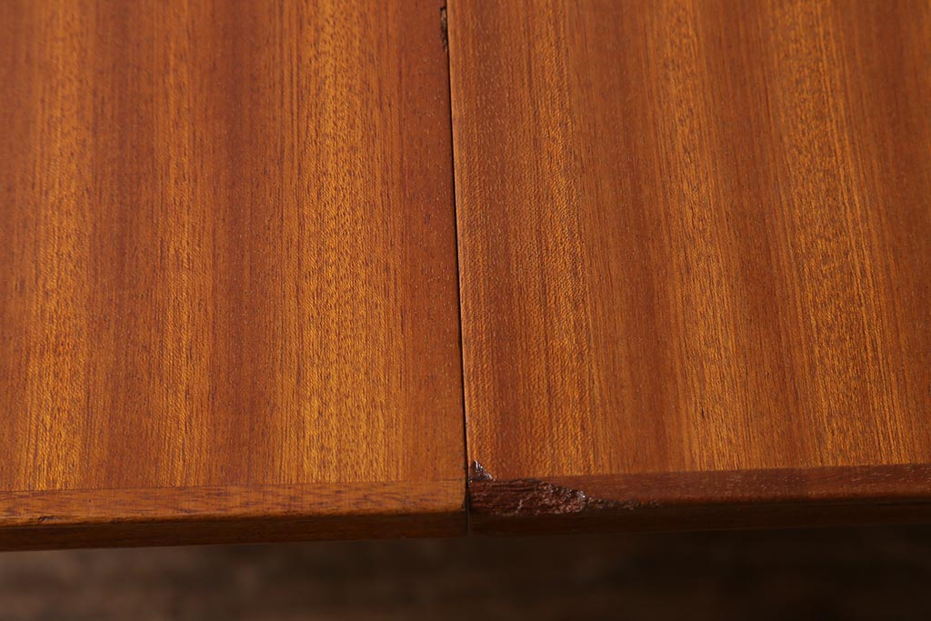 ヴィンテージ家具　イギリスビンテージ　Vanson　チーク・ブナ材　北欧スタイルのエクステンションテーブル(ダイニングテーブル)(R-043353)