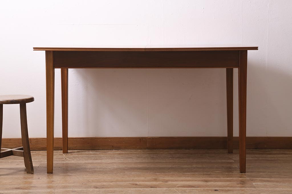 ヴィンテージ家具　イギリスビンテージ　Vanson　チーク・ブナ材　北欧スタイルのエクステンションテーブル(ダイニングテーブル)(R-043353)
