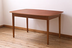 ヴィンテージ家具　イギリスビンテージ　Vanson　チーク・ブナ材　北欧スタイルのエクステンションテーブル(ダイニングテーブル)(R-043353)