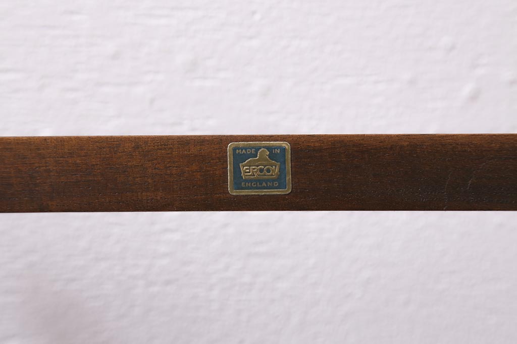 ヴィンテージ家具　イギリスビンテージ　ERCOL(アーコール)　大人の雰囲気漂う上質な壁掛け収納(ウォールシェルフ、吊り戸棚)(R-043385)