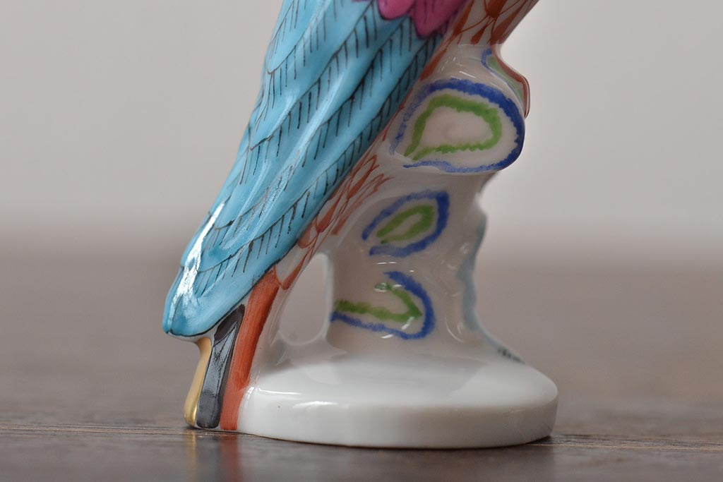骨董買取】ハンガリー HEREND(ヘレンド) ウサギ 鳥 フィギュリン