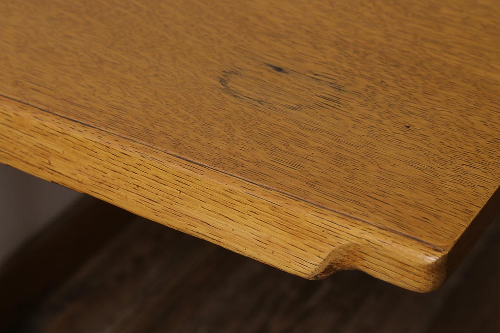 ヴィンテージ家具　イギリスビンテージ　1950年代　オーク材　G-PLAN(ジープラン)　シンプルスタイリッシュなエクステンションテーブル(ダイニングテーブル)(R-043473)