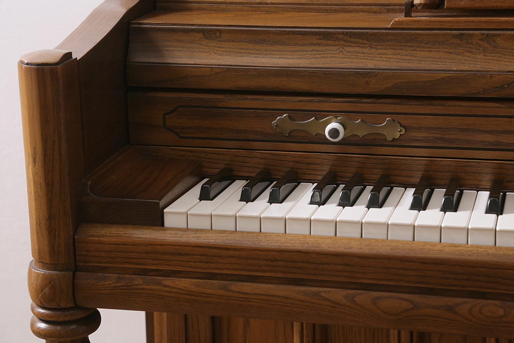 中古 アメリカ製 WURLTZER(ワーリッツァー) モデル2860 シリアル1737198 コンソールピアノ・スツールセット(定価約150〜200万円)(R-043532)  | ラフジュ工房