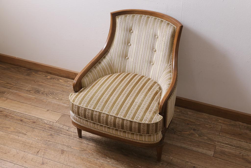 中古　DREXEL HERITAGE(ドレクセルヘリテイジ)　Upholstery(アップホルスタリー)　ローバックチェア(ソファ)(定価約45万円)(R-043534)