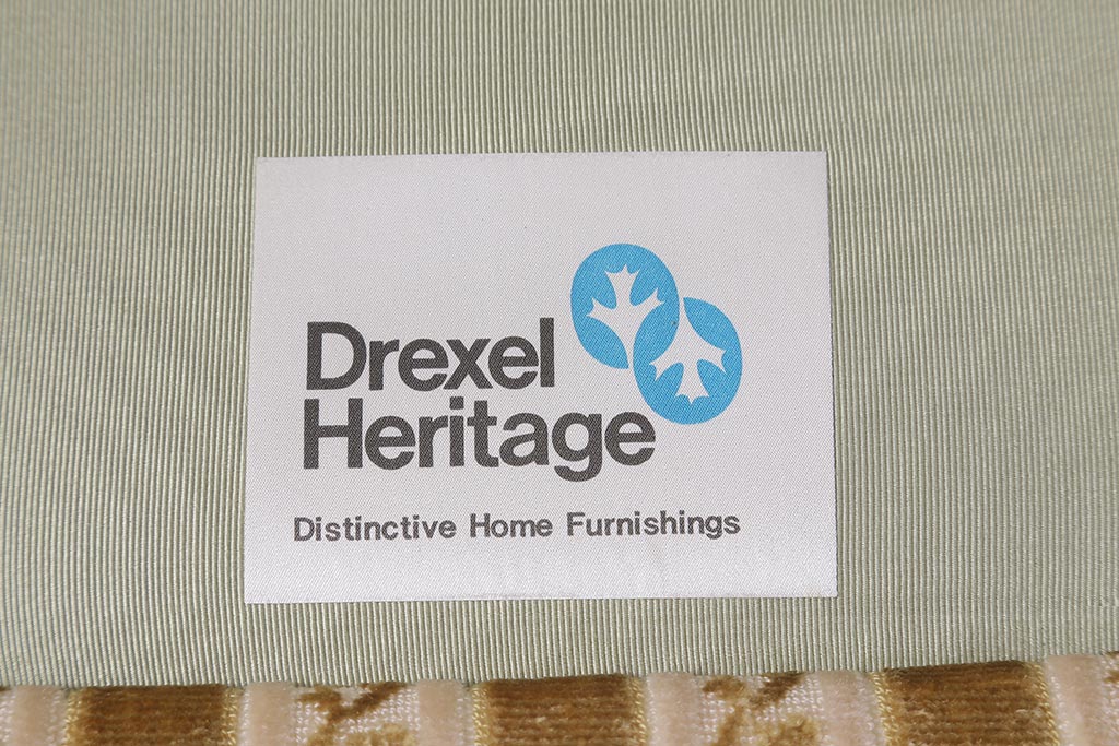 中古　DREXEL HERITAGE(ドレクセルヘリテイジ)　Upholstery(アップホルスタリー)　ローバックチェア(ソファ)(定価約45万円)(R-043534)