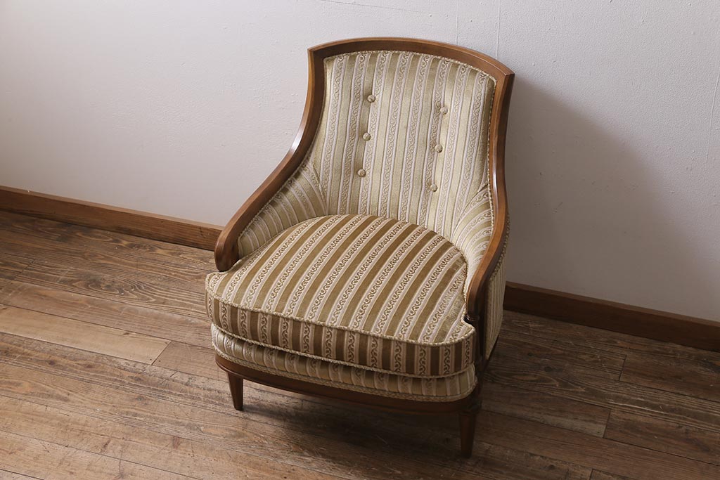 中古　DREXEL HERITAGE(ドレクセルヘリテイジ)　Upholstery(アップホルスタリー)　ローバックチェア(ソファ)(定価約45万円)(R-043535)