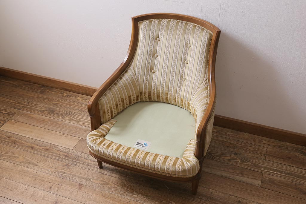 中古　DREXEL HERITAGE(ドレクセルヘリテイジ)　Upholstery(アップホルスタリー)　ローバックチェア(ソファ)(定価約45万円)(R-043535)