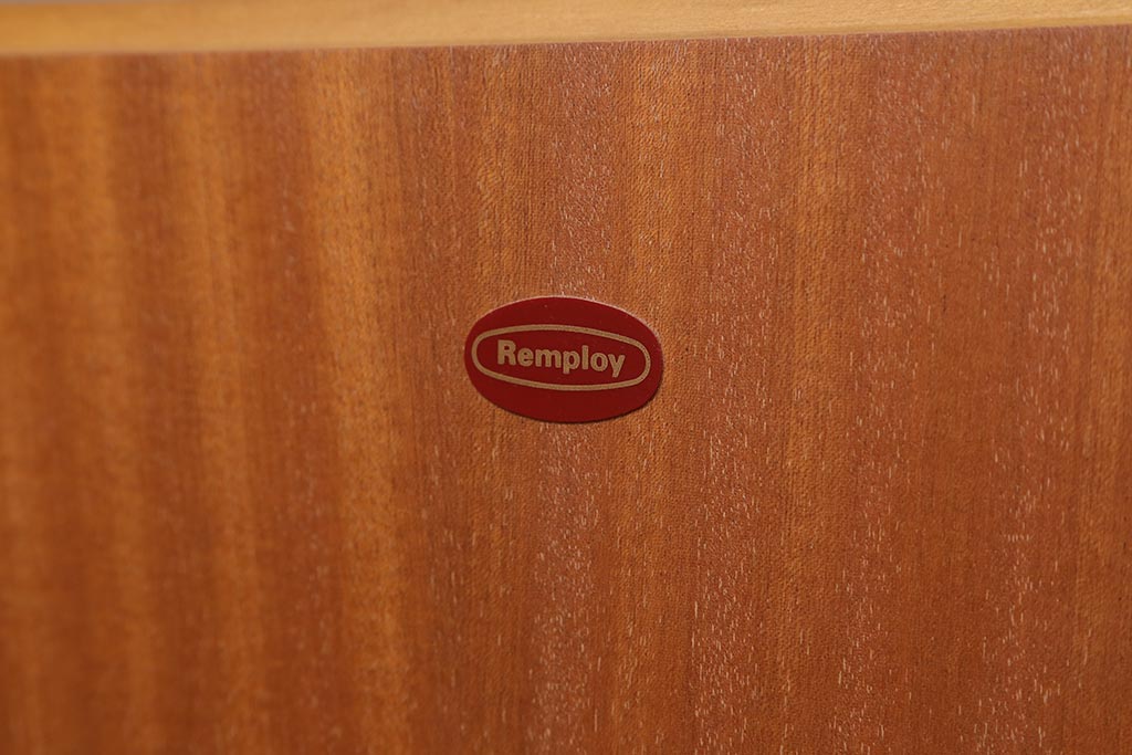 ヴィンテージ家具　北欧ビンテージ　Remploy　ワンルームにもおすすめなライティングビューロー(デスク、在宅ワーク、在宅用簿記机)(R-043536)