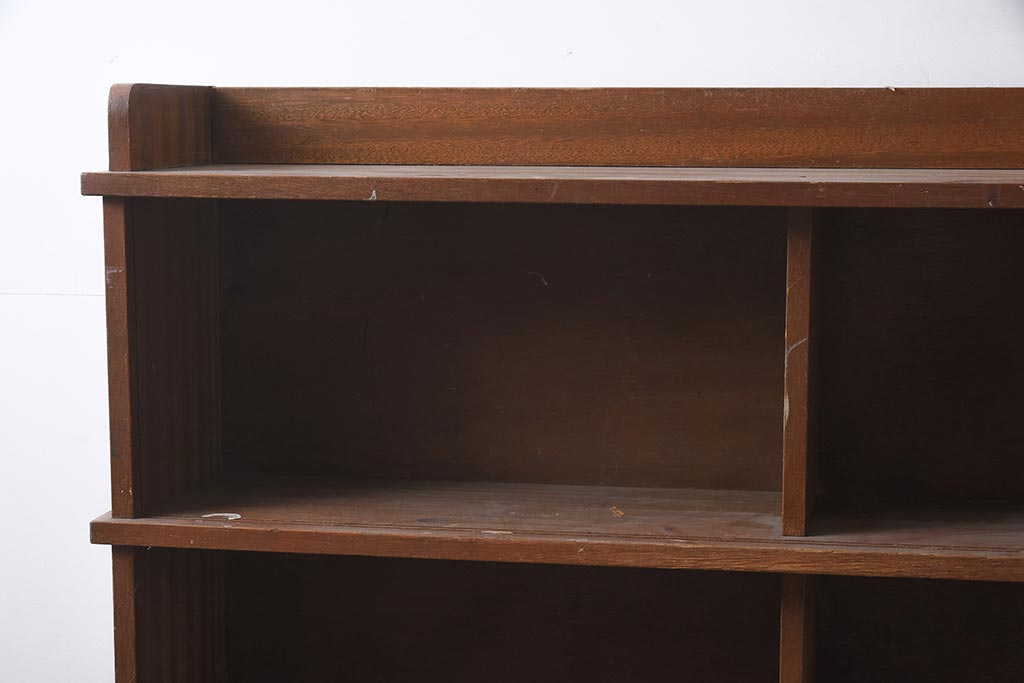 ビンテージ家具　和製ビンテージ　昭和中期　シンプルな作りの本棚(オープンラック、シェルフ、飾り棚)(R-043579)