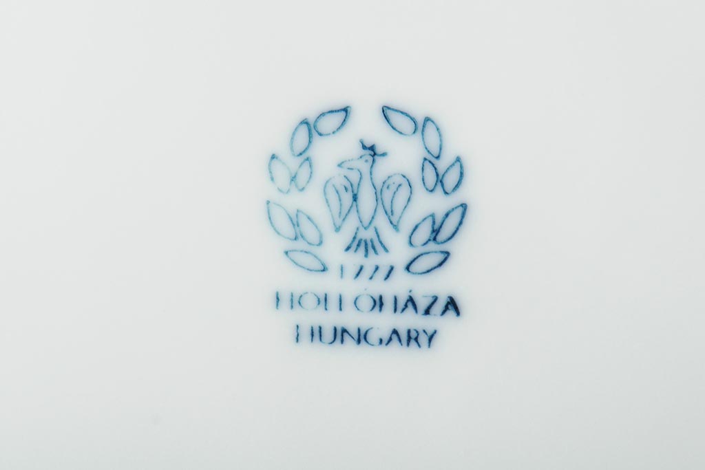 中古　ハンガリー　HOLLOHAZA(ホロハーザ)　Magnolia(マグノリア)　22.5cm　プレート6枚セット(皿、洋食器)(R-043617)