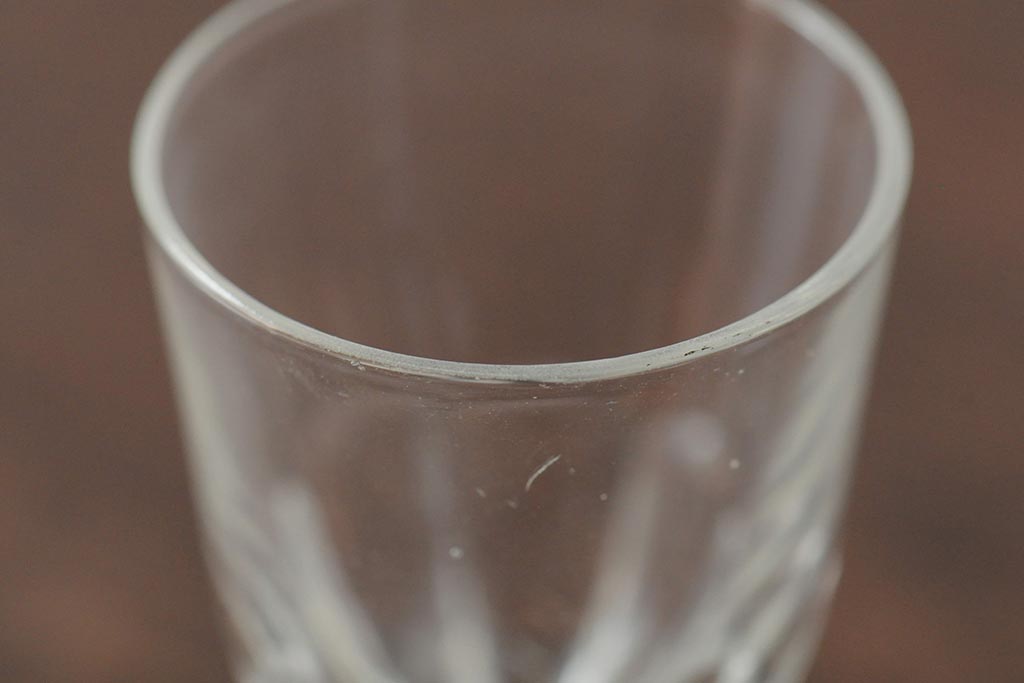 大正期　黒エナメル足　リキュールグラス3客セット(和ガラス、酒器)(R-043728)