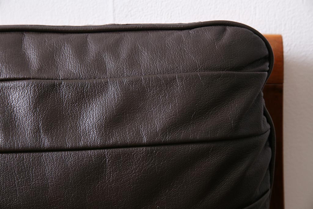 ヴィンテージ家具　オールドマルニ　maruni(マルニ木工)　スタイリッシュなデザインが魅力の一人掛けソファ(1シーター、1Pソファ、ビンテージ)(R-043823)
