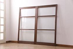 アンティーク建具　シンプルなデザインのドア1枚(木製扉)(R-071637)
