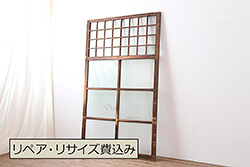 ナチュラルスタイル　木味の良いルーバー2枚セット(1)(ヴォレー、ボレー、雨戸)