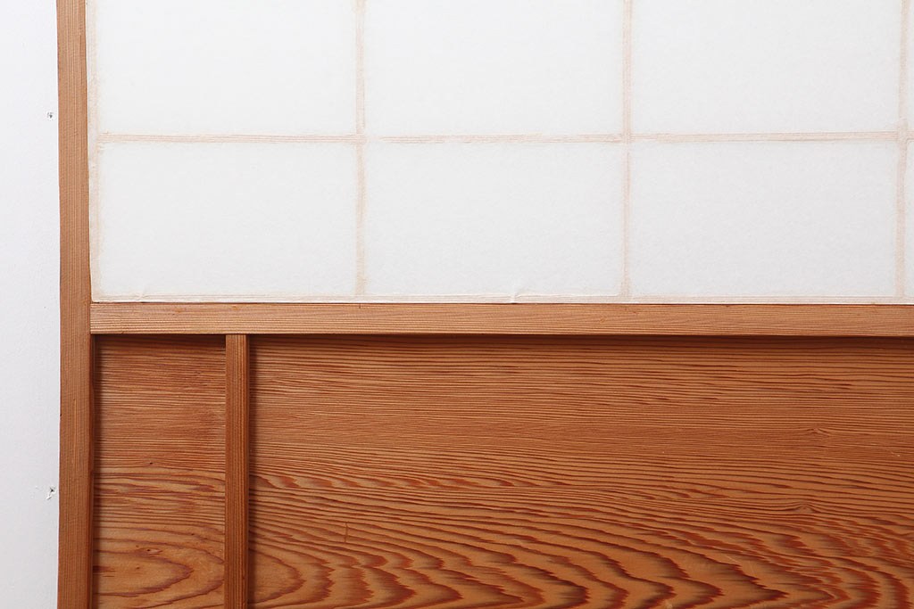 アンティーク建具 昭和中期 しっかりとした木目が魅力の障子戸2