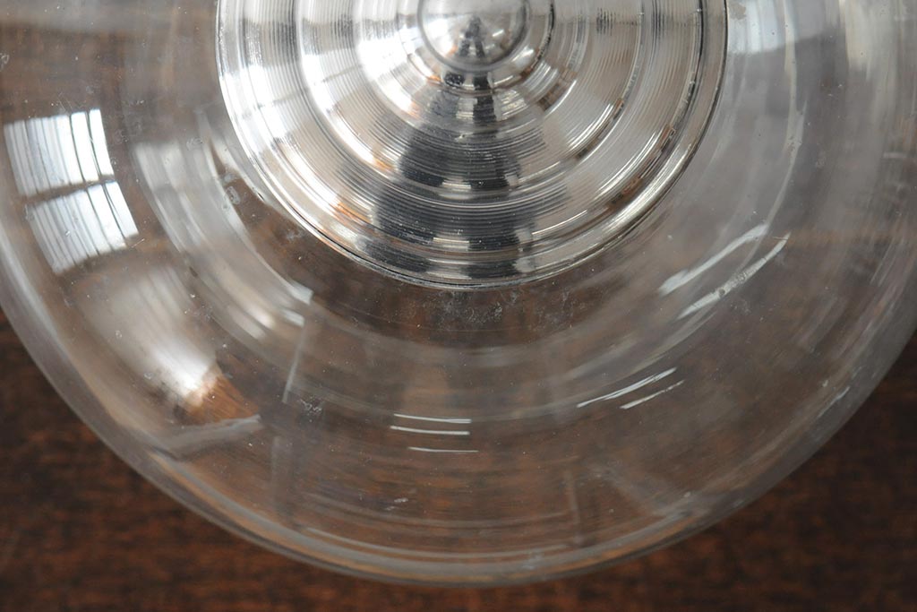 レトロ雑貨　昭和レトロ　丸いフォルムが愛らしい地球瓶(ガラス瓶、ガラスビン)(R-043950)