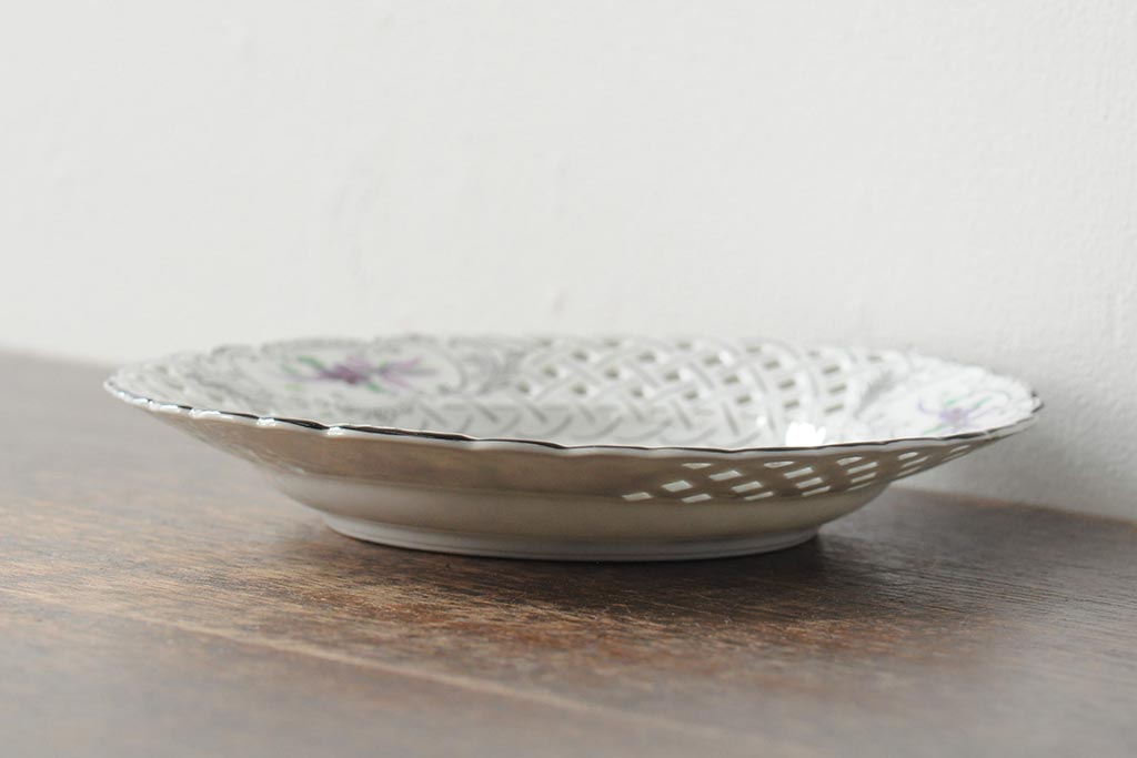 中古 MEISSEN(マイセン)? バイオレット すみれの絵が可愛らしい