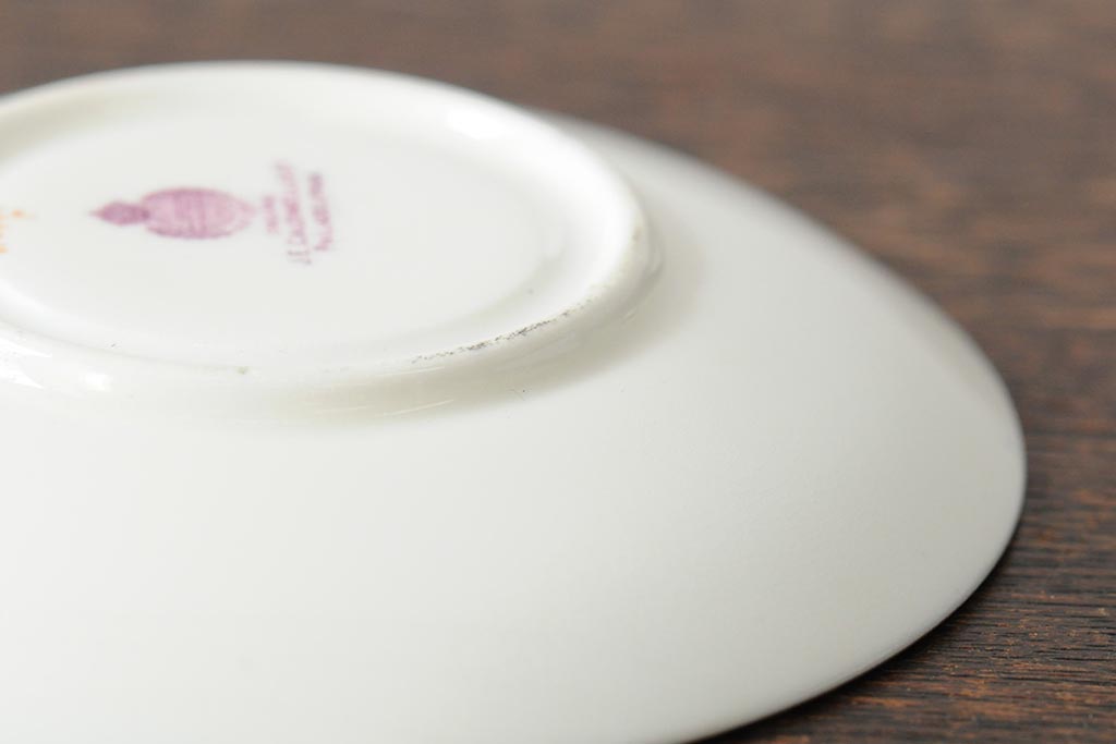 ヴィンテージ　イギリス　MINTON(ミントン)　コバルトブルー　金彩　カップ&ソーサー(デミタスカップ、洋食器、陶磁器、ビンテージ)(R-043963)