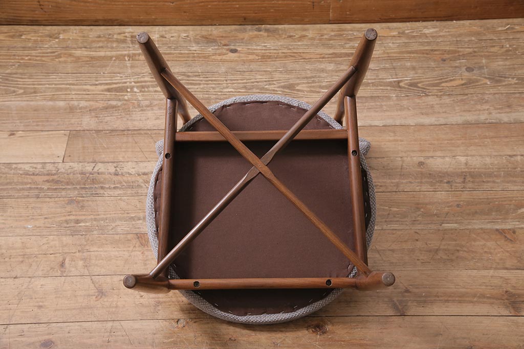 ヴィンテージ家具　北欧ビンテージ　G-PLAN(ジープラン)　Fresco(フレスコ)　チーク材　サーキュラーチェア(ダイニングチェア、椅子)(R-043980)