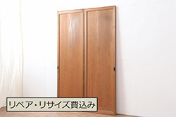 【セミオーダー家具実例】御簾戸4枚を上下に分けて8枚に分割。新たに引き手を取り付け。色合いもご希望に合わせて塗装しました。(建具、簾戸、簀戸、葭戸、夏障子、すど)