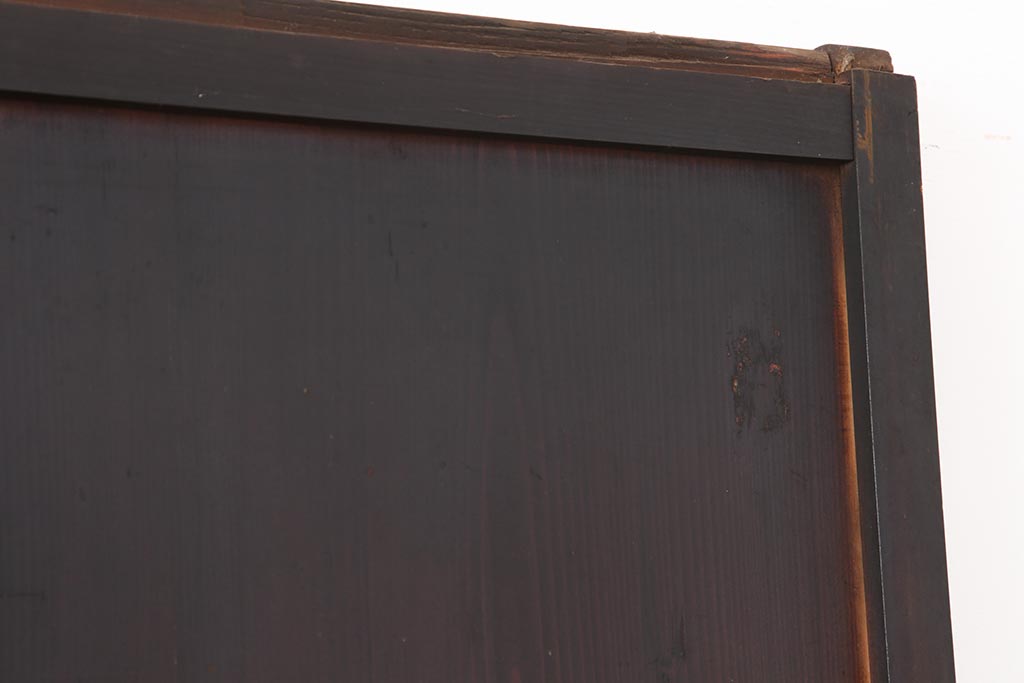 アンティーク建具　大正期　趣あふれる障子帯戸3枚セット(障子戸、格子戸、板戸、建具、引き戸)(R-044064)
