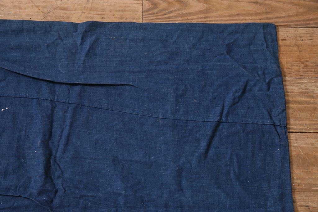 大正〜昭和初期　型染め木綿　古布リメイク布団カバー(藍染め)(R-044103)