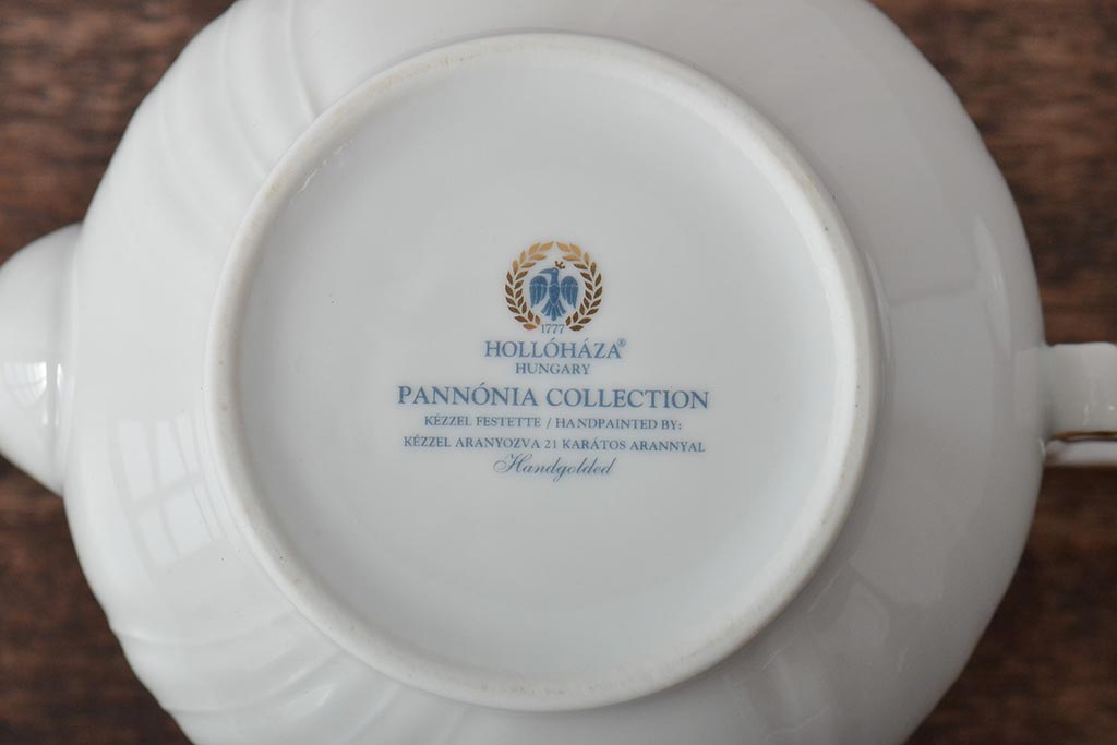 中古　ハンガリー　HOLLOHAZA(ホロハーザ)　Pannonia(パノニア)　ティーポット(洋食器)(R-044123)