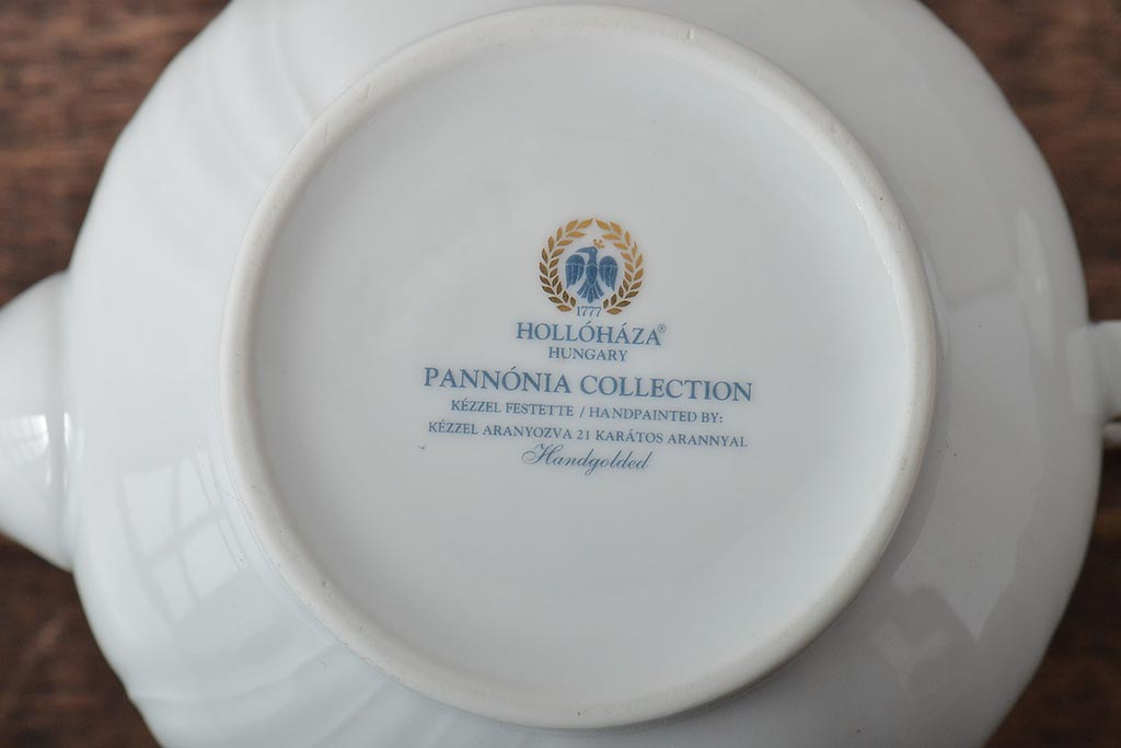 中古　ハンガリー　HOLLOHAZA(ホロハーザ)　Pannonia(パノニア)　ティーポット(洋食器)(R-044124)