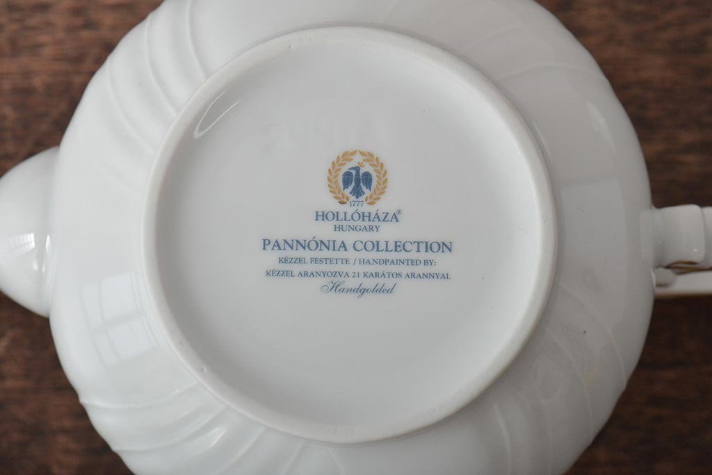 中古　ハンガリー　HOLLOHAZA(ホロハーザ)　Pannonia(パノニア)　ティーポット(洋食器)(R-044127)