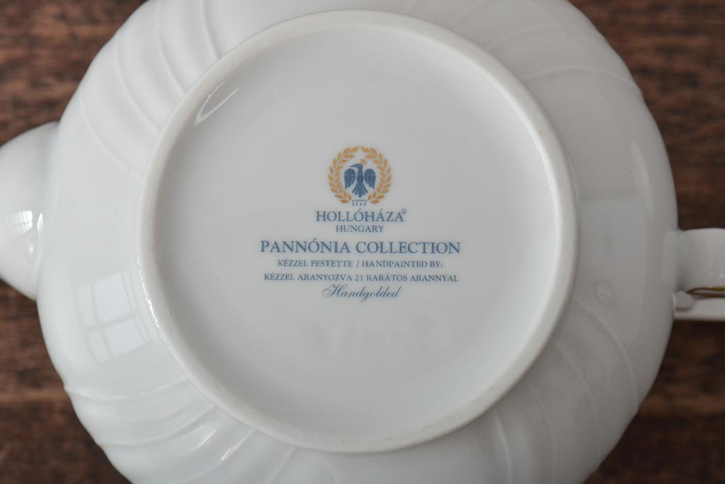 中古　ハンガリー　HOLLOHAZA(ホロハーザ)　Pannonia(パノニア)　ティーポット(洋食器)(R-044128)