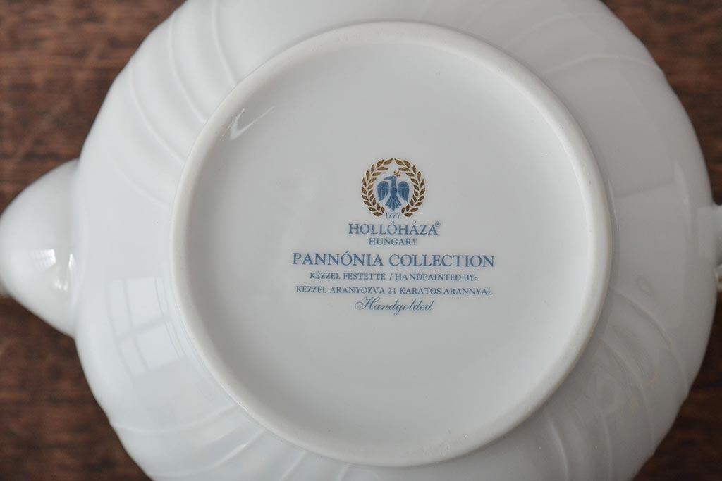 中古　ハンガリー　HOLLOHAZA(ホロハーザ)　Pannonia(パノニア)　ティーポット(洋食器)(R-044129)