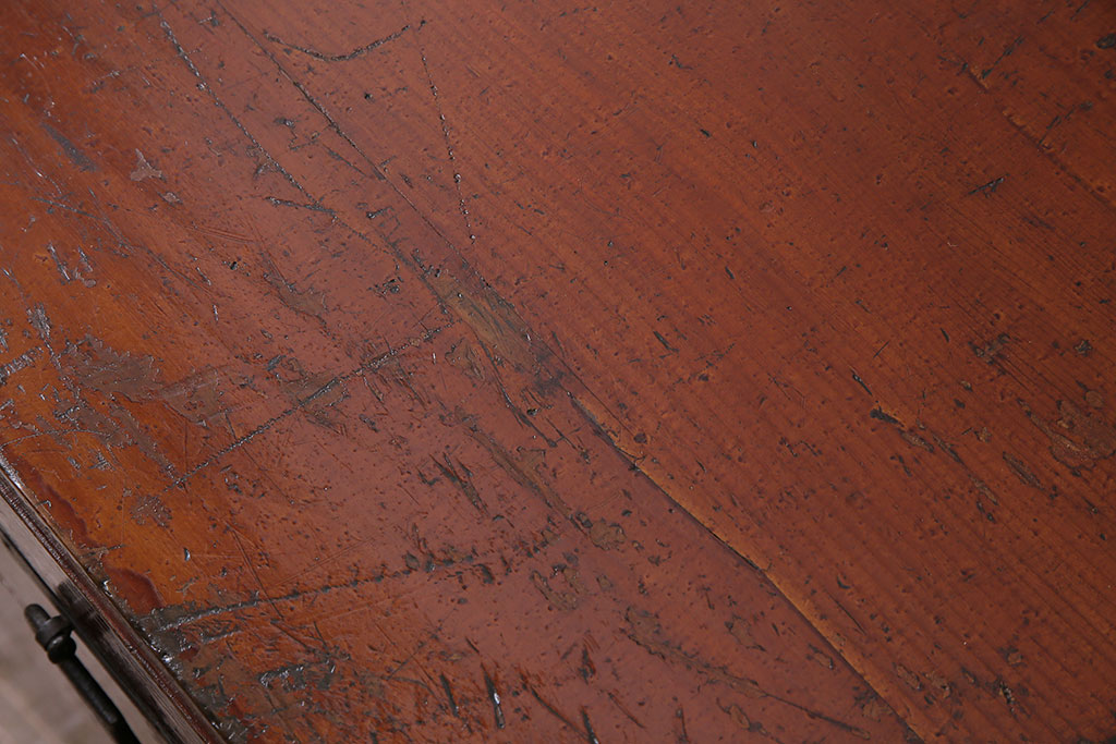 アンティーク家具　和製アンティーク　明治大正期　前面ヒノキ(檜)材　和の趣溢れる佇まいが魅力の重ね箪笥(タンス、衣装箪笥、引き出し)(R-044183)