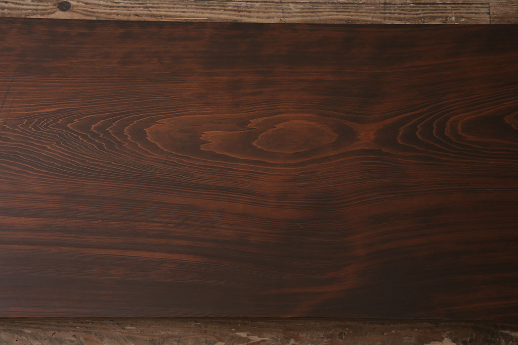 和製アンティーク　昭和初期　天板松無垢材　木のぬくもり感じる組み立て式の裁ち板(座机、ローテーブル、作業台)(R-044203)