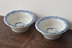 明治～大正期　輪島塗　沈金蒔絵　木製　菊梅竹図　艶やかな質感が美しい蓋付お椀6客セット(漆器、漆芸、金彩、和食器)(R-077231)