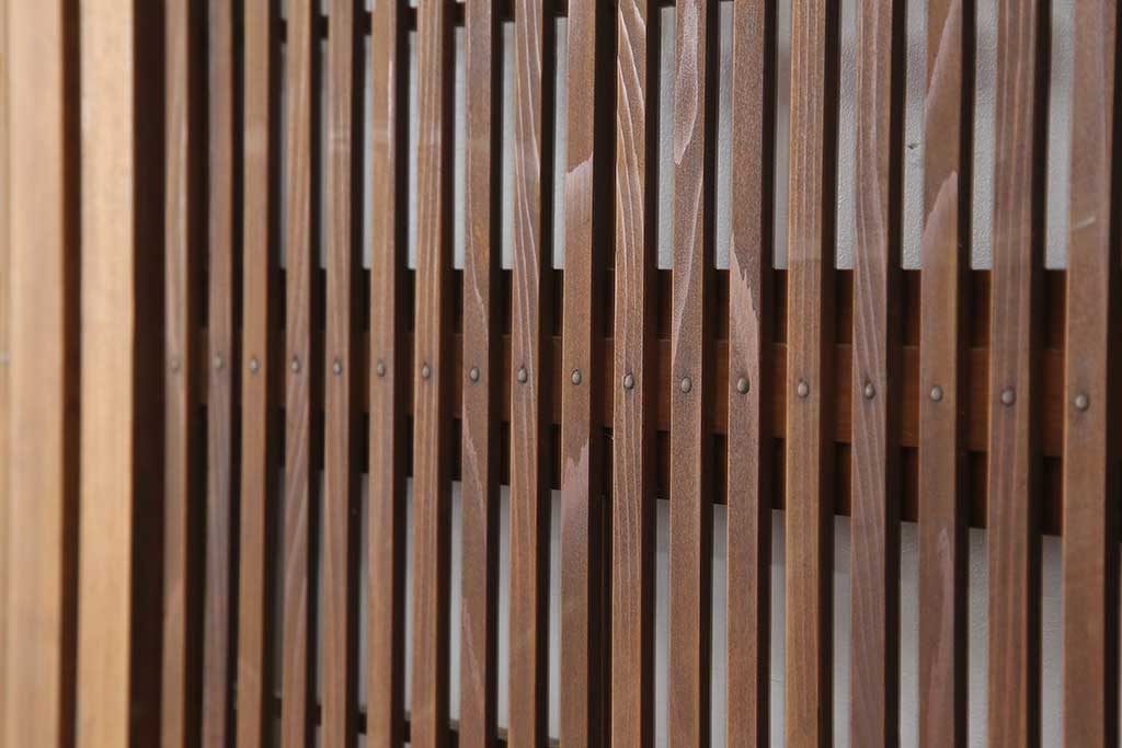 アンティーク建具　昭和初期　裏障子付き　細やかな桟が風情のある格子戸4枚セット(ガラス帯戸、格子帯戸、引き戸、建具)(R-044243)