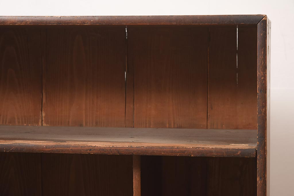 アンティーク家具　大正期　懐かしい雰囲気漂う茶箪笥(茶棚、収納棚、飾り棚)(R-044291)