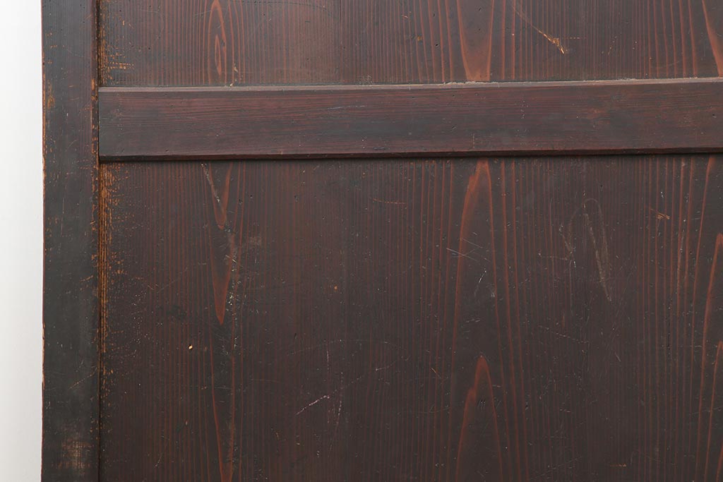 アンティーク建具　和製アンティーク　明治期　格調高い和を演出する帯戸3枚セット(板戸、建具、引き戸)(R-044310)