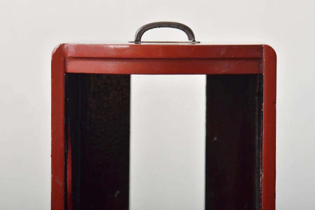 アンティーク雑貨　昭和初期　レトロな木製弁当箱(遊山箱、野弁当箱、重箱、漆器)(R-044319)