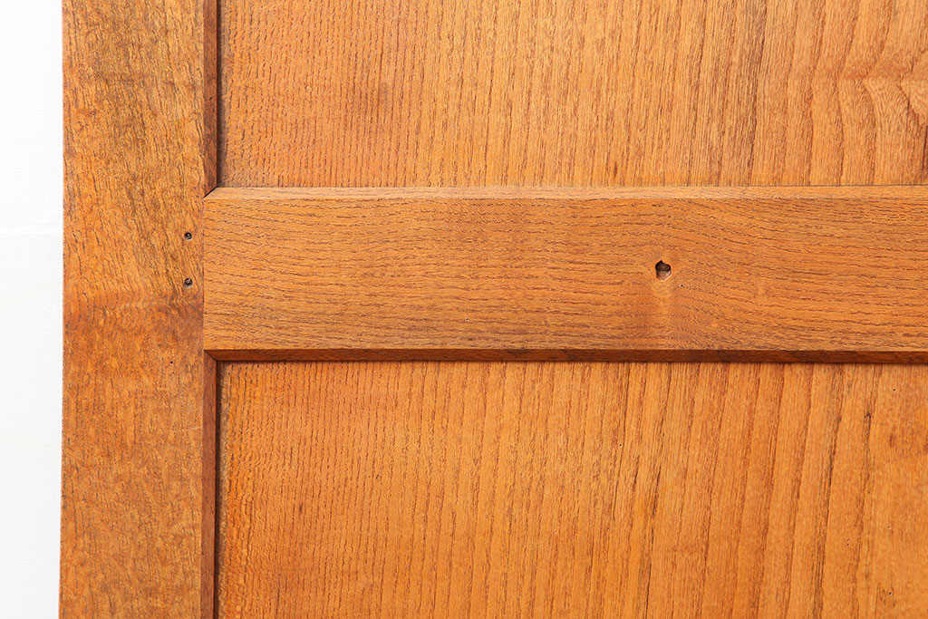 アンティーク建具　昭和初期　総栗材　味のある木味が魅力的な帯戸1枚(板戸、建具、引き戸)(R-044361)