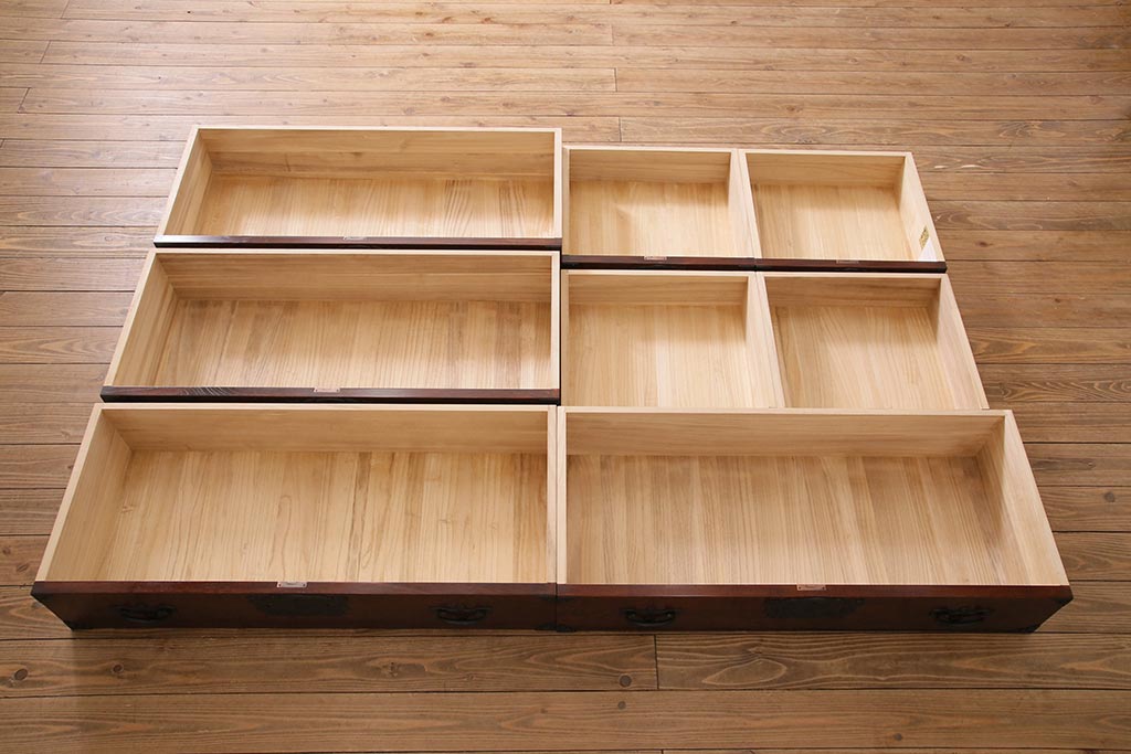 中古 伝統民芸家具 岩谷堂箪笥 No.359三、五尺整理上四ッ抽 中古 伝統民芸家具 岩谷堂箪笥 No.359三、五尺整理上四ッ抽