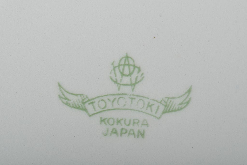 アンティーク　昭和初期　東洋陶器(東陶、トートー)　レトロシックなカップ&ソーサー6客セット(陶磁器)(R-044411)