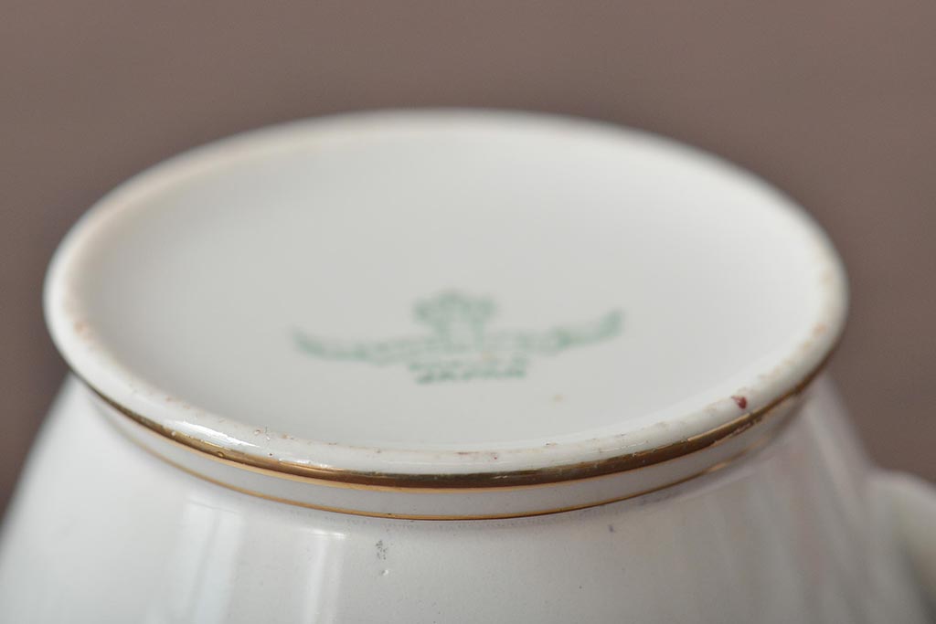 アンティーク　昭和初期　東洋陶器(東陶、トートー)　レトロシックなカップ&ソーサー6客セット(陶磁器)(R-044411)