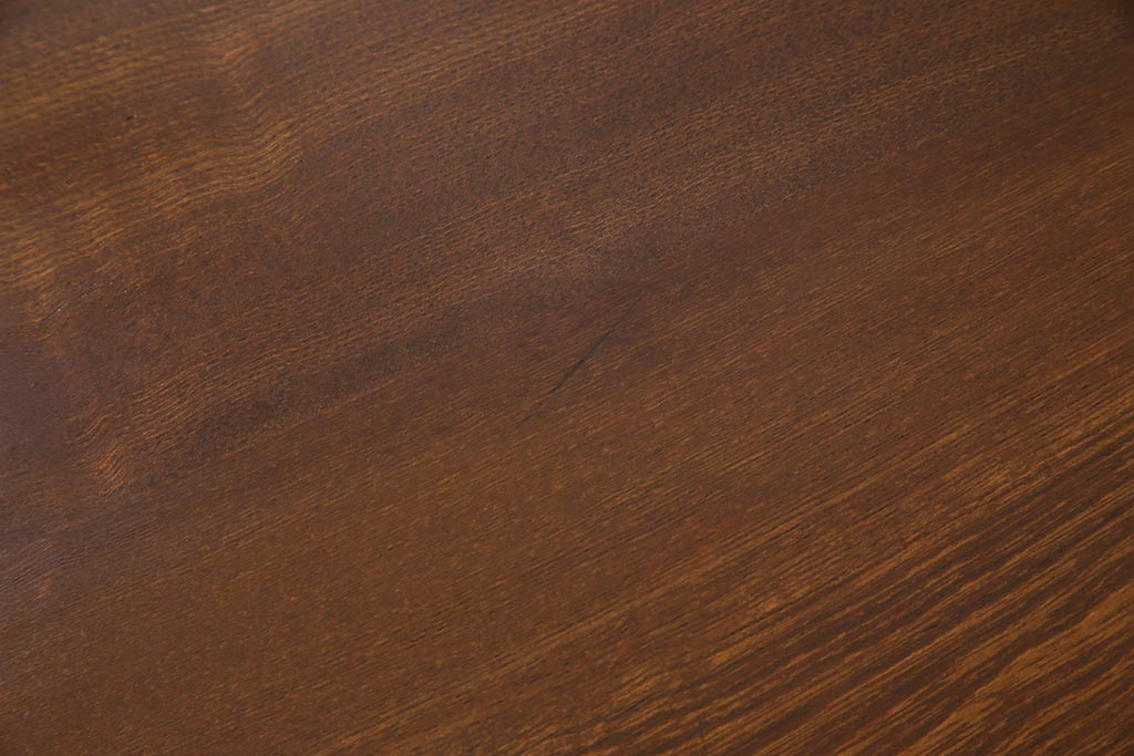 アンティーク家具　和製アンティーク　昭和初期　栓材　素朴な木のぬくもりが魅力の丸ちゃぶ台(座卓、ローテーブル、折りたたみテーブル)(R-044505)