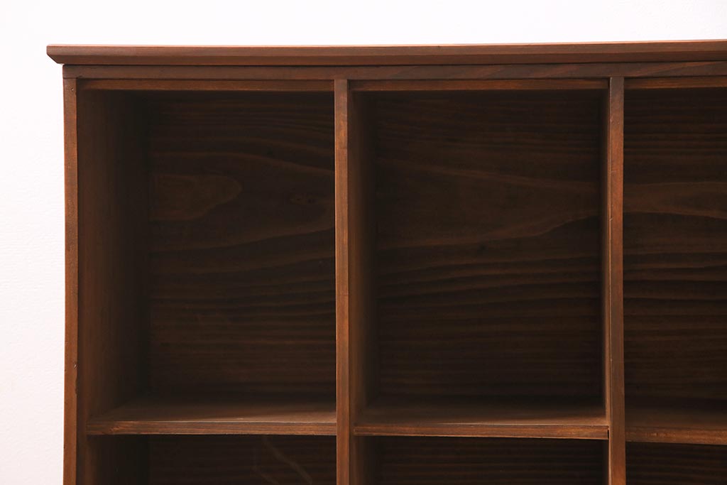 アンティーク家具　大正ロマン　天板リメイク　レトロな収納棚(サイドボード、陳列棚、オープンラック、飾り棚)(R-044516)