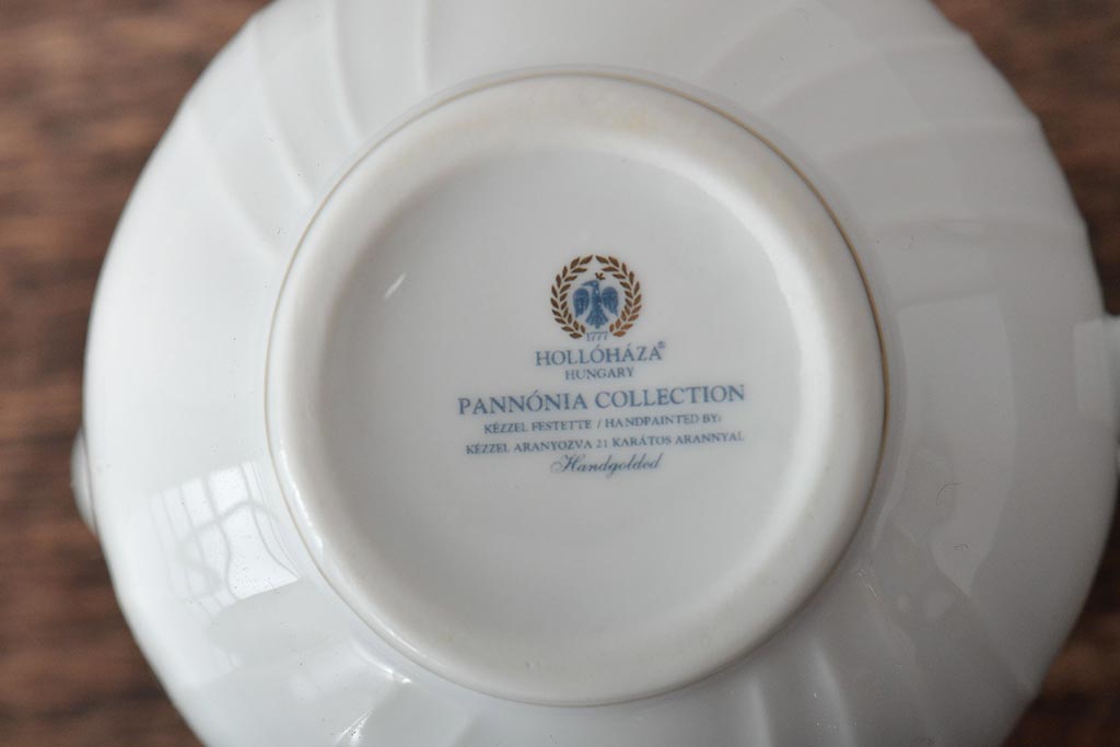 中古　ハンガリー　HOLLOHAZA(ホロハーザ)　Pannonia(パノニア)　ミルクジャー(クリーマー、洋食器)(R-044529)