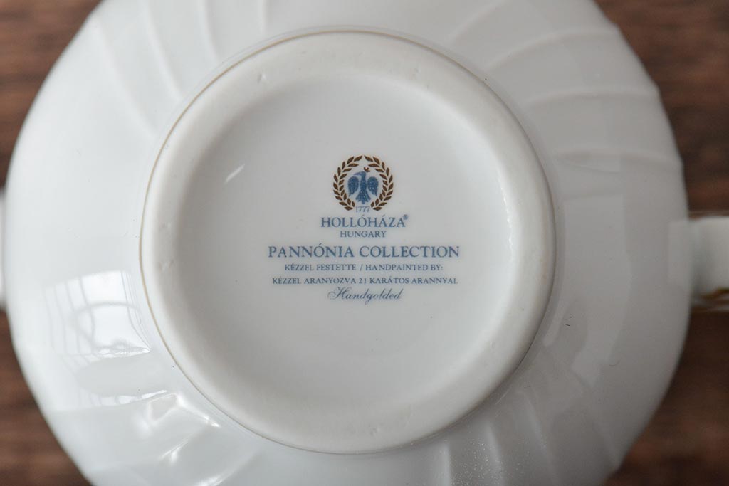 中古　ハンガリー　HOLLOHAZA(ホロハーザ)　Pannonia(パノニア)　ミルクジャー(クリーマー、洋食器)(R-044530)