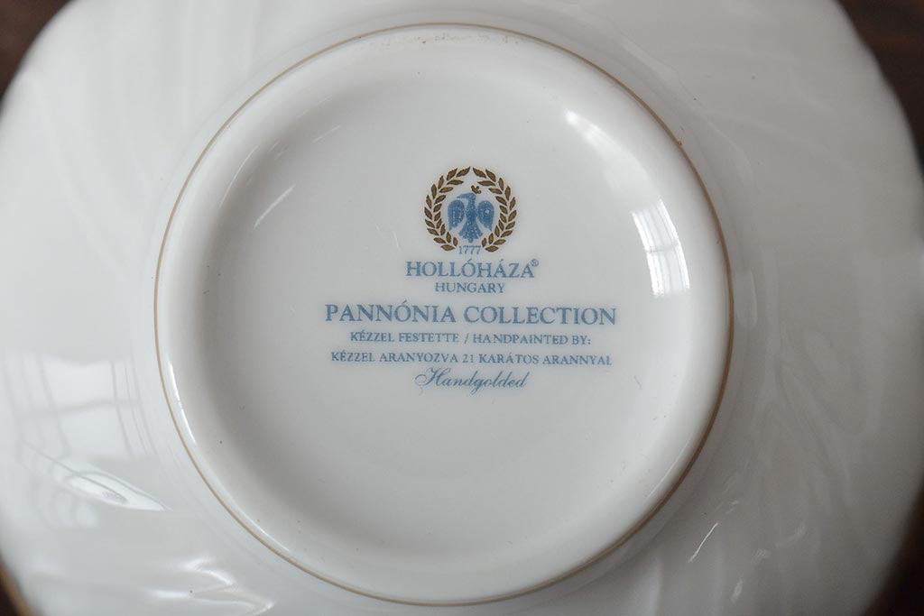 中古　ハンガリー　HOLLOHAZA(ホロハーザ)　Pannonia(パノニア)　カップ&ソーサー6客セット(洋食器)(R-044535)